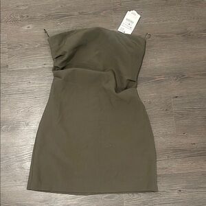 NWT Zara  olive dress